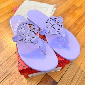 Tory Burch Miller Soft Lavender Cloud Sandals